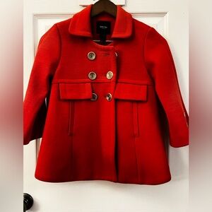Smythe Les Vestes Kids Red Double-Breasted Coat size 2​
